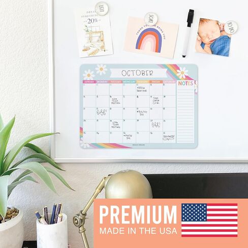 Retro Magnetic Calendar For Refrigerator Dry Erase - Magnetic Fridge Calendar Dry Erase Magnetic Whiteboard For Fridge, Refrigerator Calendar Magnetic Dry Erase Calendar, Magnet Calendar For Fridge in Saudi Arabia