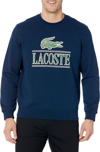 Lacoste Men's Large Croc Graphic Crew Neck Sweatshirt in Saudi Arabia