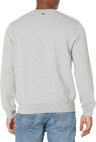 Lacoste Men's Large Croc Graphic Crew Neck Sweatshirt in Saudi Arabia