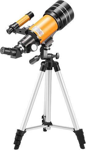 Andoer 15X-150X 70mm Large Aperture Astronomic Refracting Monocular Telescope with Tripod Eyepiece Dust Cover Teleconverter Finder Scope for Star Gazing Bird Watching in Saudi Arabia