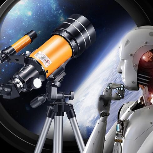 Andoer 15X-150X 70mm Large Aperture Astronomic Refracting Monocular Telescope with Tripod Eyepiece Dust Cover Teleconverter Finder Scope for Star Gazing Bird Watching in Saudi Arabia