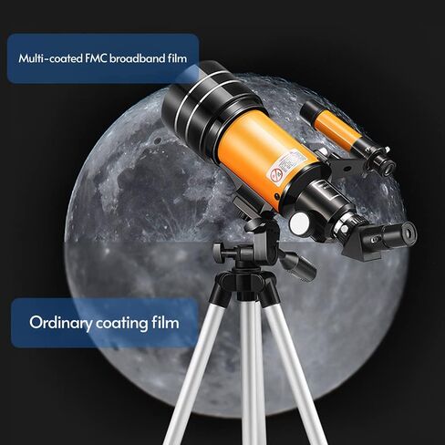 Andoer 15X-150X 70mm Large Aperture Astronomic Refracting Monocular Telescope with Tripod Eyepiece Dust Cover Teleconverter Finder Scope for Star Gazing Bird Watching in Saudi Arabia