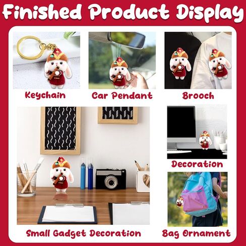 مجموعات التلبيد بالإبرة من BXDOW، مجموعة المبتدئين للتلبيد بالإبرة، مجموعة أدوات التلبيد بالإبرة الكاملة مع سلسلة مفاتيح لإبر التلبيد بساط رغوي للبالغين المبتدئين (الأرنب) in Kuwait