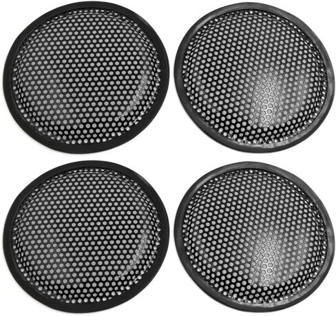 uxcell 4pcs 6 Inch Black Metal Speaker Subwoofer Mesh Cover Protective Grill for Truck in Saudi Arabia