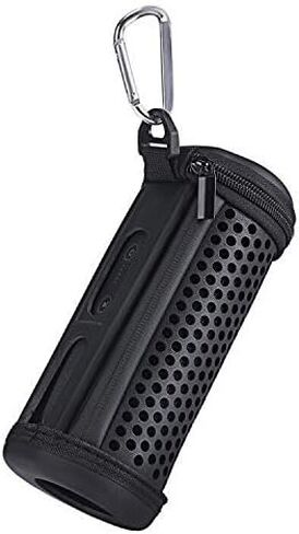 JBL Flip 4 Case, PU Carrying Sleeve Case Travel Pouch Bag Protective Cover for JBL Flip4 Waterproof Portable Bluetooth Speaker (Black) in Saudi Arabia