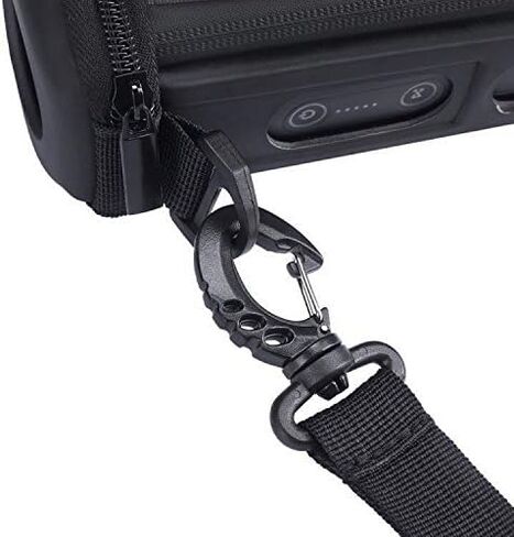 JBL Flip 4 Case, PU Carrying Sleeve Case Travel Pouch Bag Protective Cover for JBL Flip4 Waterproof Portable Bluetooth Speaker (Black) in Saudi Arabia