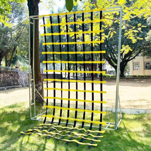 CL CLC13ftx6ft Climbing Cargo Net Yellow&Black(156inchX72inch)- Playground Cargo Net - Climbing Net for Swingset - Indoor Climbing Net - Climbing Ladder in Kuwait
