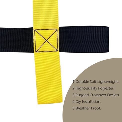 CL CLC13ftx6ft Climbing Cargo Net Yellow&Black(156inchX72inch)- Playground Cargo Net - Climbing Net for Swingset - Indoor Climbing Net - Climbing Ladder in Kuwait