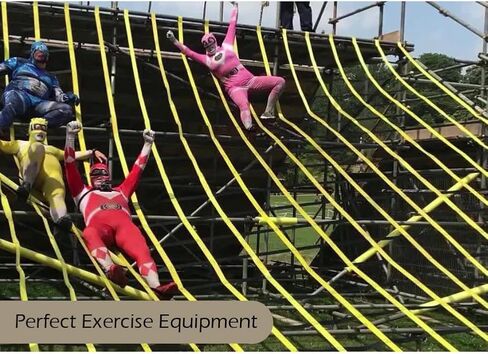 CL CLC13ftx6ft Climbing Cargo Net Yellow&Black(156inchX72inch)- Playground Cargo Net - Climbing Net for Swingset - Indoor Climbing Net - Climbing Ladder in Kuwait