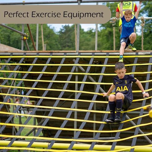 CL CLC13ftx6ft Climbing Cargo Net Yellow&Black(156inchX72inch)- Playground Cargo Net - Climbing Net for Swingset - Indoor Climbing Net - Climbing Ladder in Kuwait