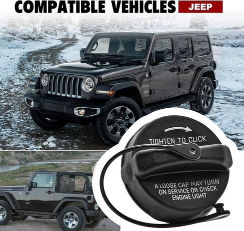غطاء الغاز غطاء الوقود غطاء خزان الوقود استبدال لـ 2003-2018 Wrangler JK 2003-2006 Wrangler TJ Liberty Cherokee Compass Commander Grand Cherokee Ram 1500 Journey Dakota Dart Durango Caravan in Saudi Arabia