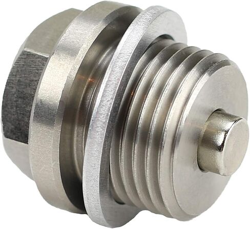 Votex - صنع في الولايات المتحدة الأمريكية - M18 x 1.5 X 14.7mm قابس تصريف الزيت المغناطيسي من الفولاذ المقاوم للصدأ النيوديميوم يناسب Ram Cummins 5.9 و6.7 - رقم الجزء DP046 in Kuwait