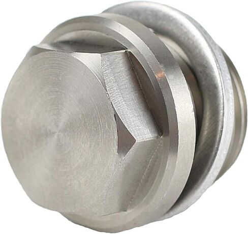 Votex - صنع في الولايات المتحدة الأمريكية - M18 x 1.5 X 14.7mm قابس تصريف الزيت المغناطيسي من الفولاذ المقاوم للصدأ النيوديميوم يناسب Ram Cummins 5.9 و6.7 - رقم الجزء DP046 in Kuwait