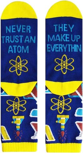 Mothers Day Gifts for Science Teacher, Be Like a Proton and Stay Positive Science Teacher Wine Glass and Funny Atom Socks Gift Set, Teacher Appreciation Gifts for Men Women in Kuwait
