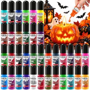 Candle Dye - 36 Colors Candle Making Dye, Highly Concentrated Liquid Oil-Based Coloring for Soy Wax, Bees Wax, Gel Wax - Easy Color and Safe - 6ml/Bottle in Kuwait