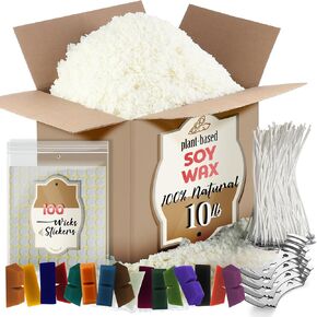 Etienne Alair Organic Candle Wax, Pure Soy Wax for Candle Making, 10 lbs in Saudi Arabia