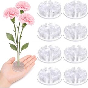Waydress 16 Pcs 2.8 in Plastic Flower Frogs for Arrangements, Clear in Kuwait