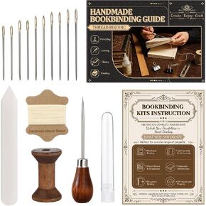 FOGWOWO 145 Pcs Book Binding Kits,Book Making Kit with Video Tutorials in Kuwait