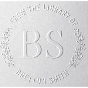 10+ تصاميم زجاجة كتاب مخصص مع اسمك من مكتبة ، الكتاب ينتمي إلى ، Floral Ex Libris ، Great Book Lover Gift 1 x 5/8 "(الأحرف الأولى) in Kuwait