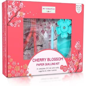MY CREATIVE CAMP Beginner's Quilling Kit for Kids and Adults, DIY Craft Kit for Kids and Adults, Paper Quilling Kit for Beginners with Tools, Instructions & Storage Box, Makes 10+ Fun Projects in Kuwait