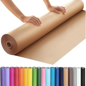 PerkHomy 36" x 2,400" (200') Brown Kraft Paper Roll for Craft Bulletin Board Paper Art Table Covering Crafting Gift Wrapping Bouquet Packing Parcel 70GSM 50LB (Brown, 36" x 200') in Saudi Arabia