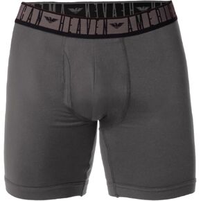 American Heaven Men's Boxer Briefs | Ultra Soft Micro Fiber Fitted Boxer Brief with Fly-Pack of 6 in Saudi Arabia