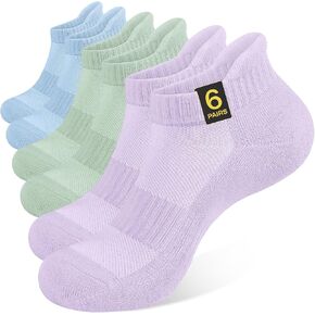 CLOSEMATE 7 Pairs Ankle Athletic Running Socks for Men Women - Comfortable Cotton Cushioned and Anti-Blister in Saudi Arabia