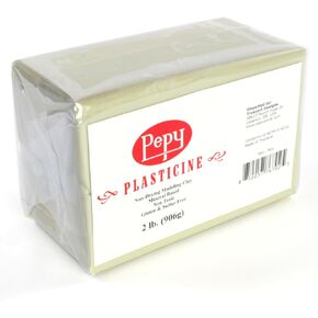 Pepy Reusable and Non-Drying Oil-Based Plasticine Modeling Clay, Cream, 2 Pounds, Sulfur-Free & Non-Toxic, Great for Kids, Beginners, and Artists, Perfect for Arts and Crafts Projects in Kuwait