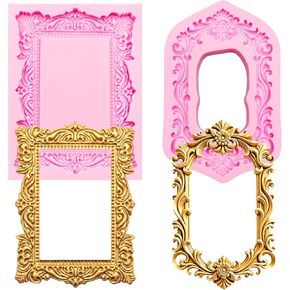 Picture Frame Silicone Molds Photo Frame Fondant Mold Set of 2 in Kuwait