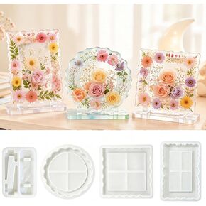 4Pcs Resin Photo Frame Silicone Molds DIY Resin Casting Mold in Kuwait