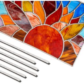 Zinc Came for Stained Glass | 1/8" U Channel | 12-Pack, 2 Ft Each (24 Ft Total) | Strong Border Frame | Professional Finish | Made in USA in Saudi Arabia
