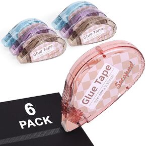 Secopad 0.3IN X 39FT Scrapbook Tape, 4 Pack Glue Tape, Light-Color Shell in Kuwait