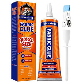 120 ML Fabric Glue Permanent for Clothing Repair, Washable, Dry Clear in Kuwait