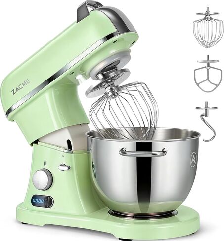 ZACME Commercial Stand Mixer 7.4QT 800W for big family, Mixers Kitchen Electric Stand Mixer with 3 Stainless Steel Accessories, Dough Mixer Use for household and Commercial in Kuwait
