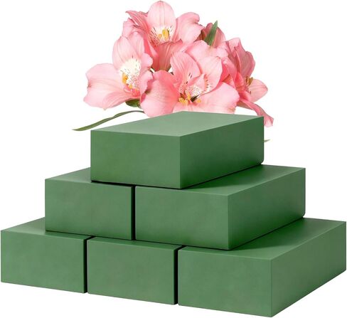 6 Pack 5.5"L x 3.1"W x 1.6"H Floral Foam Blocks, Styrofoam for Planters in Saudi Arabia