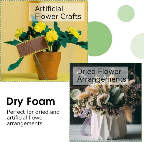 6 Pack 5.5"L x 3.1"W x 1.6"H Floral Foam Blocks, Styrofoam for Planters in Saudi Arabia