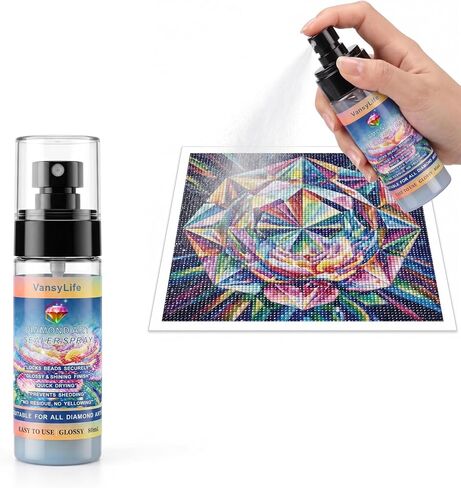 VansyLife Diamond Art Sealer Spray, 30 Minutes Fast Drying (1 Pack) in Kuwait