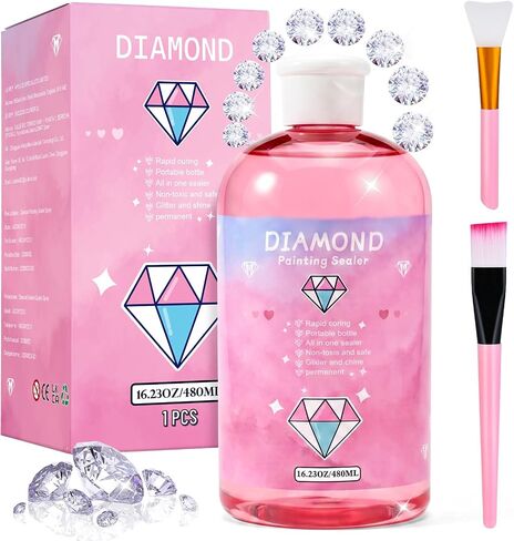 2pcs Diamond Painting Sealer, Diamond Art Painting Accessories Glue(8OZ) in Kuwait