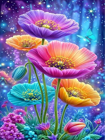 Diamond Paintings Kits for Adults,Glowing Dream Forest Diamond Arts Kits in Kuwait