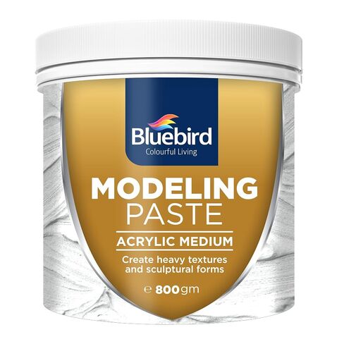 Bluebird Thick Modeling Paste White 28.2 Oz / 800gm - High Density, Acrylic Medium for Texture, Thickness, and Dimension Additive in Saudi Arabia