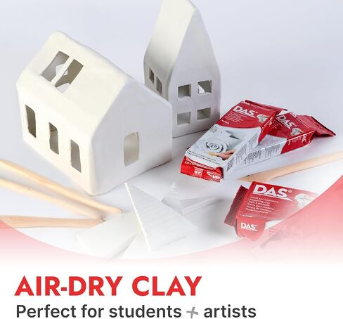 DAS Modeling Clay Air Hardening, White, 2.2lb, 1 Count in Kuwait