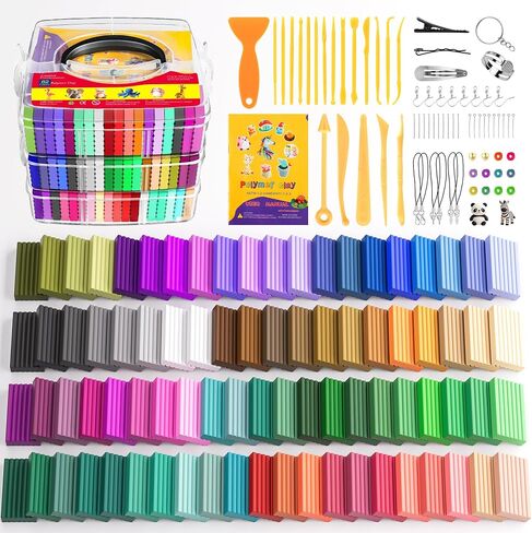 Artpar 52 Colors Polymer Clay Kit,Oven Bake Modeling Clay for Kids Adults in Saudi Arabia
