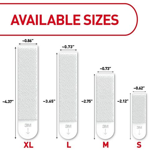 Command XL Heavyweight Picture Hanging Strips, 20 lb Capacity, 32 Pairs (64 Strips), White Adhesive, Damage-Free Wall Hangers for Home Decor in Saudi Arabia