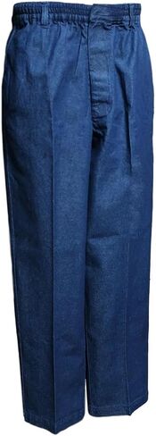 Benefit Wear Mens Full Elastic Waist 5-Pocket Pants with Mock Fly in Saudi Arabia