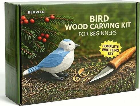 Wood Carving Kit Whittling Kit: Wood Carving Knife Tools with Leather Case in Saudi Arabia