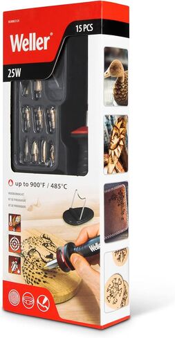 Weller Genuine 15 Piece 25W/120V Woodburning Kit | WLIWBK2512A in Kuwait