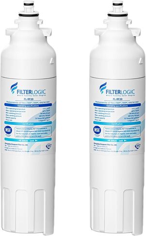 Filterlogic ADQ73613401 Refrigerator Water Filter and Air Filter, Replacement for LG® LT800P®, ADQ736134, ADQ73613402, LSXS26326S, LSXS26366S, LMXS30776S, Kenmore 46-9490 and LT120F®, 3 Combo in Kuwait