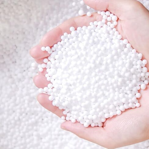 AOODOOM 80,000 Pieces Foam Beads for Slime, White Polystyrene Beads for Kids DIY Craft, Party Decoration (0.08-0.12 in) in Saudi Arabia