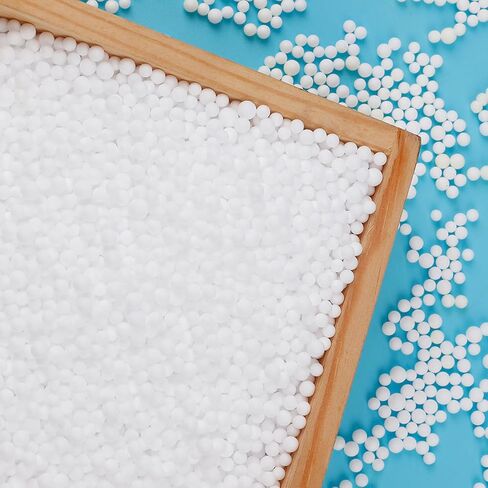 AOODOOM 80,000 Pieces Foam Beads for Slime, White Polystyrene Beads for Kids DIY Craft, Party Decoration (0.08-0.12 in) in Saudi Arabia