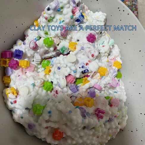 AOODOOM 80,000 Pieces Foam Beads for Slime, White Polystyrene Beads for Kids DIY Craft, Party Decoration (0.08-0.12 in) in Saudi Arabia